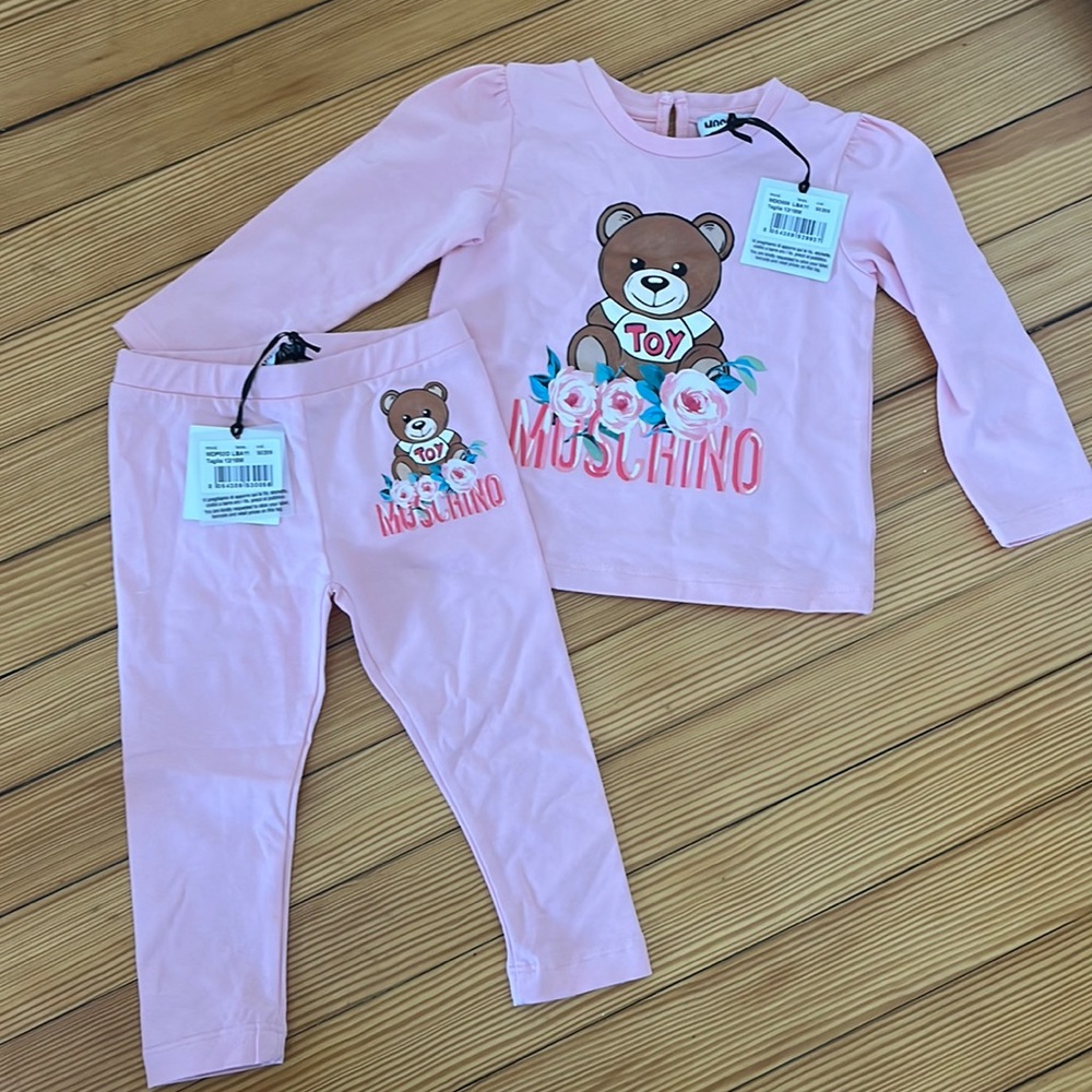 12/18 month long sleeve Moschino set